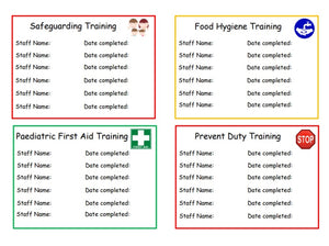 Staff Training Display Labels