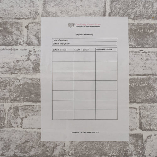 Employee Absent Log