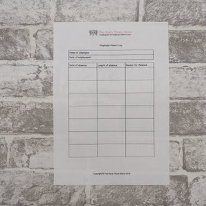 Employee Absent Log