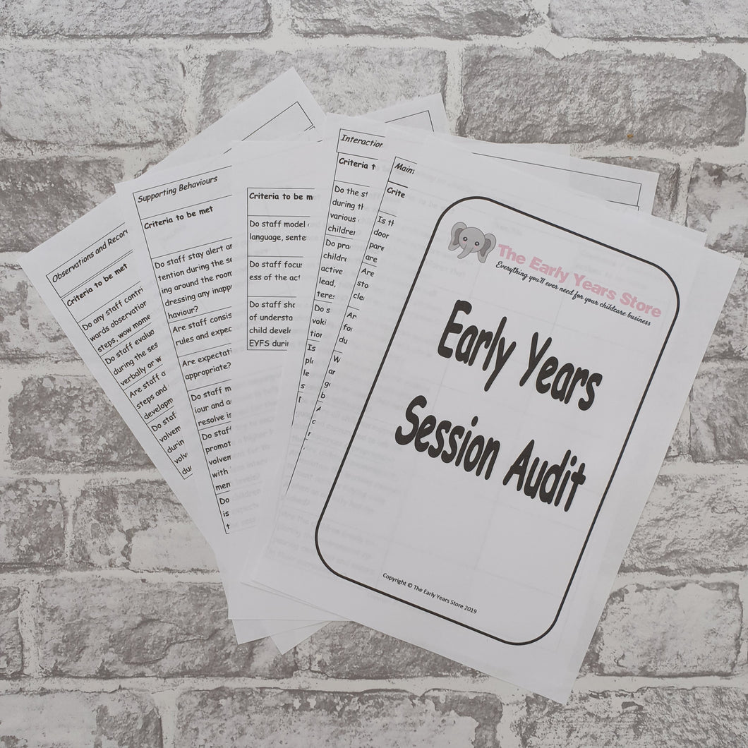 Early Years Session Audit
