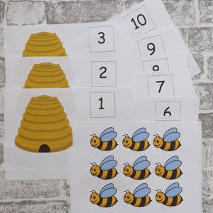 Bumble Bee Number Activity