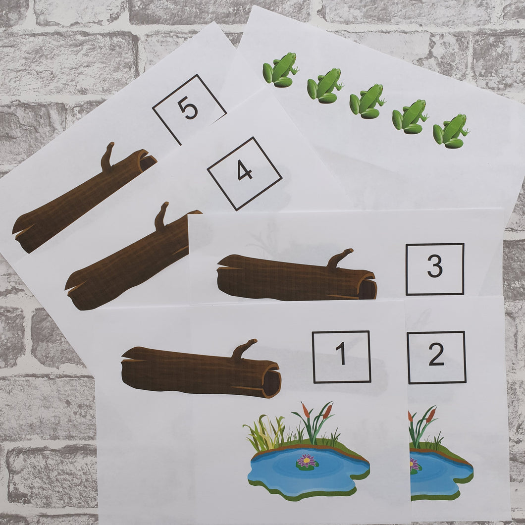 Five Little Speckled Frogs Activity