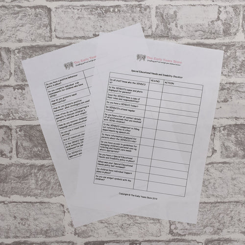 Special Educational Disability Checklist