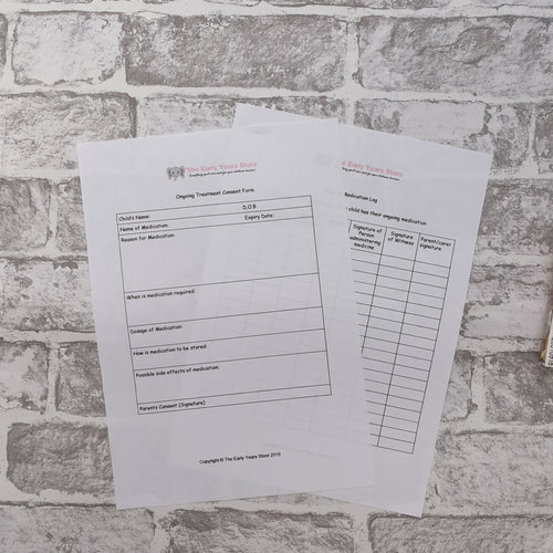 Ongoing Treatment Form and Medication Log
