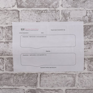 Parent/carer Conversation Log
