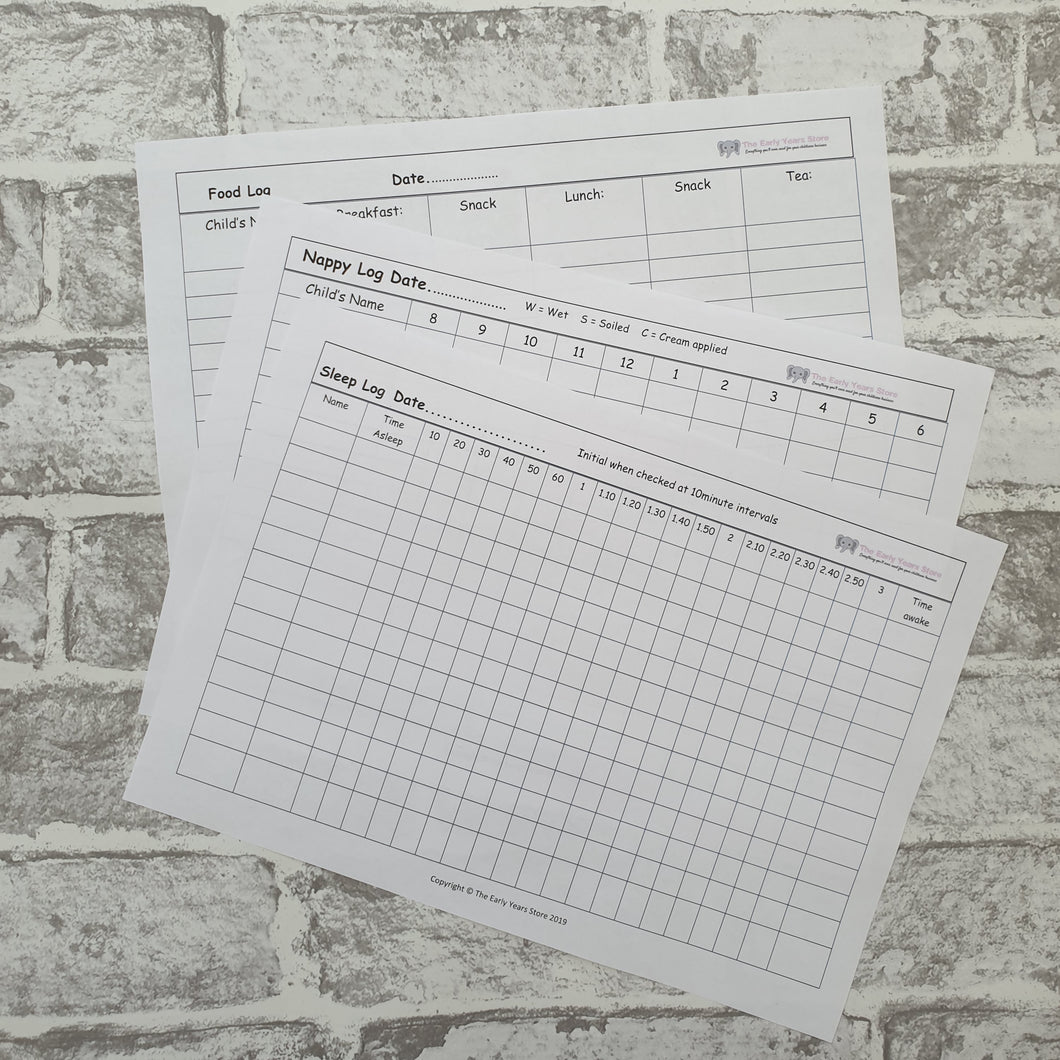 Daily Log Sheets