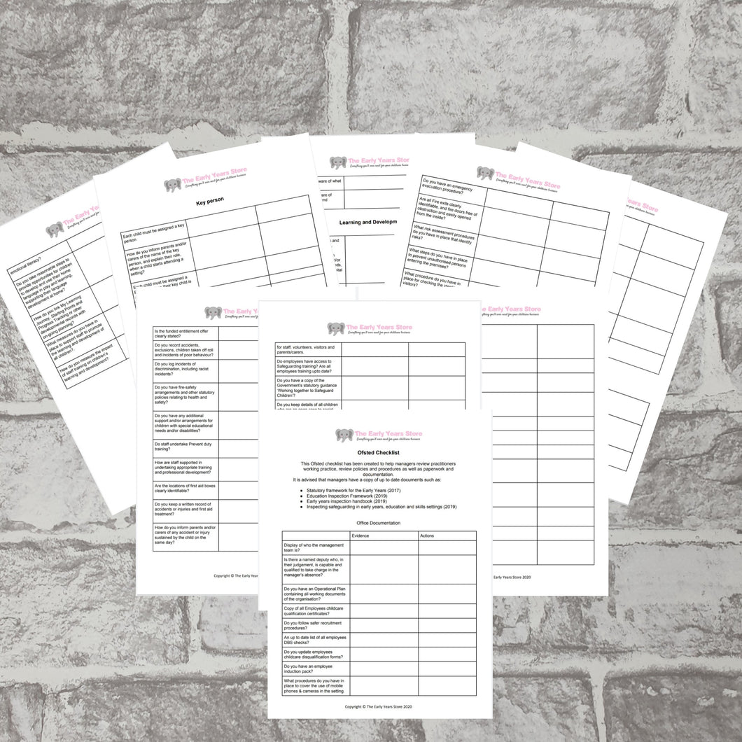Ofsted Checklist