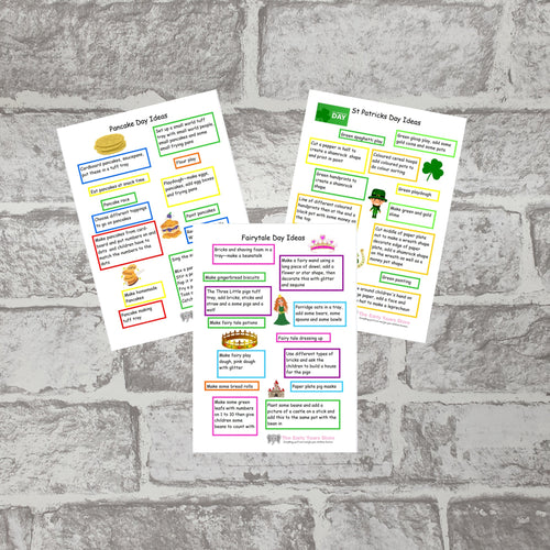 Pancake Day, St Patrick's Day and Fairytale Day planning ideas