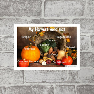 Harvest Word Mat