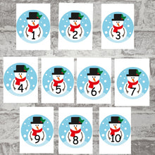 Load image into Gallery viewer, Christmas Tuff Tray Numbers