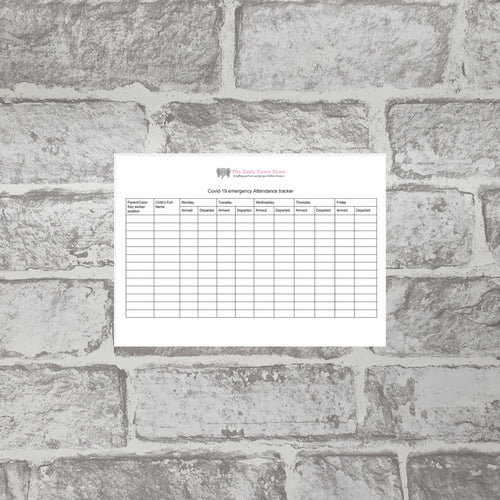 Covid 19 Emergency Attendance Tracker