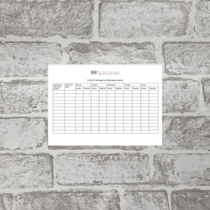 Covid 19 Emergency Attendance Tracker