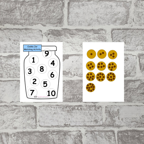 Cookie Jar Matching Activity