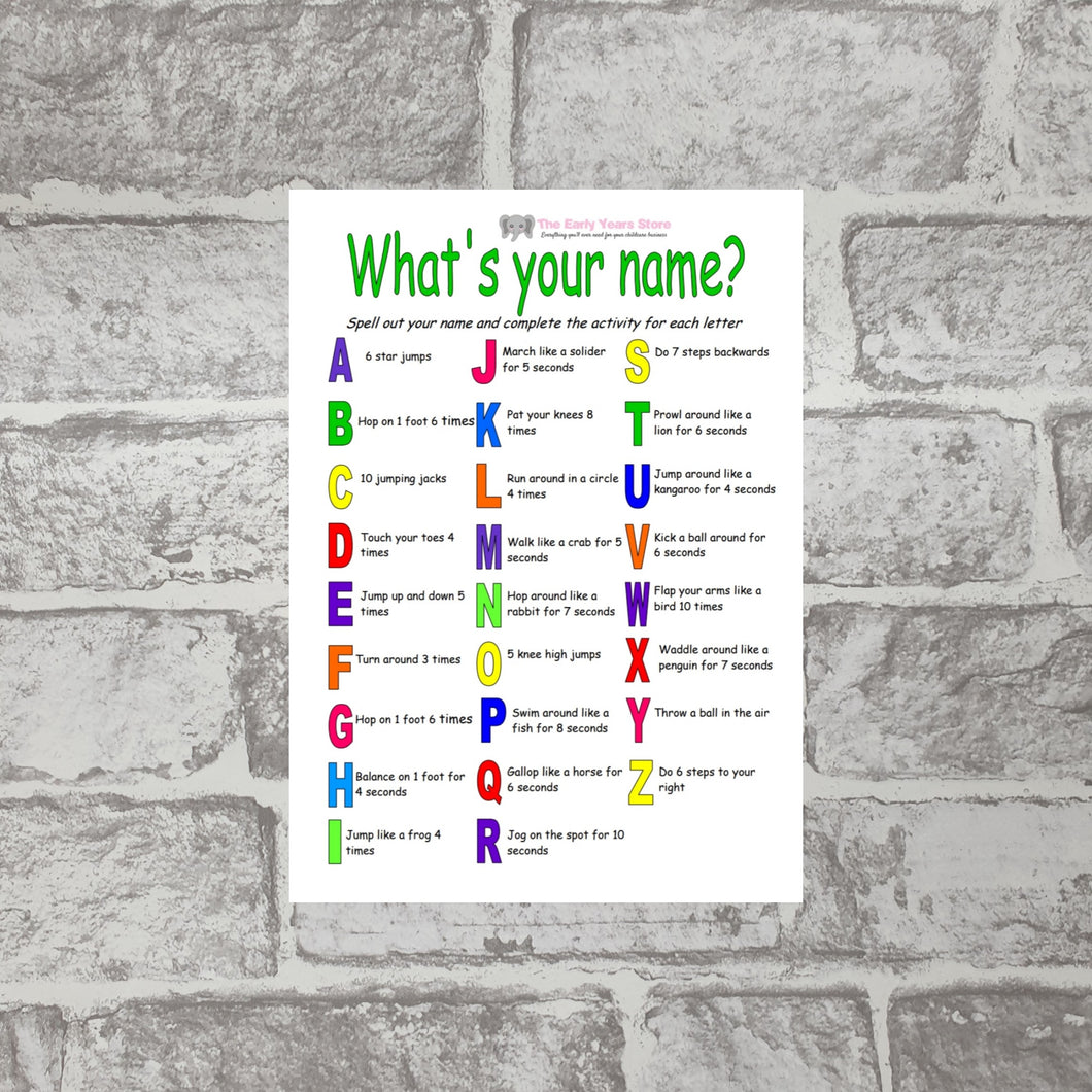 What's Your Name Activity