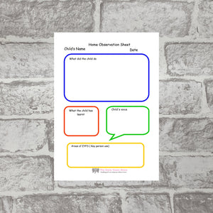 Home Observation Sheet