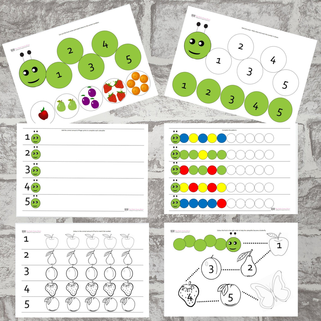 Caterpillar Maths Pack