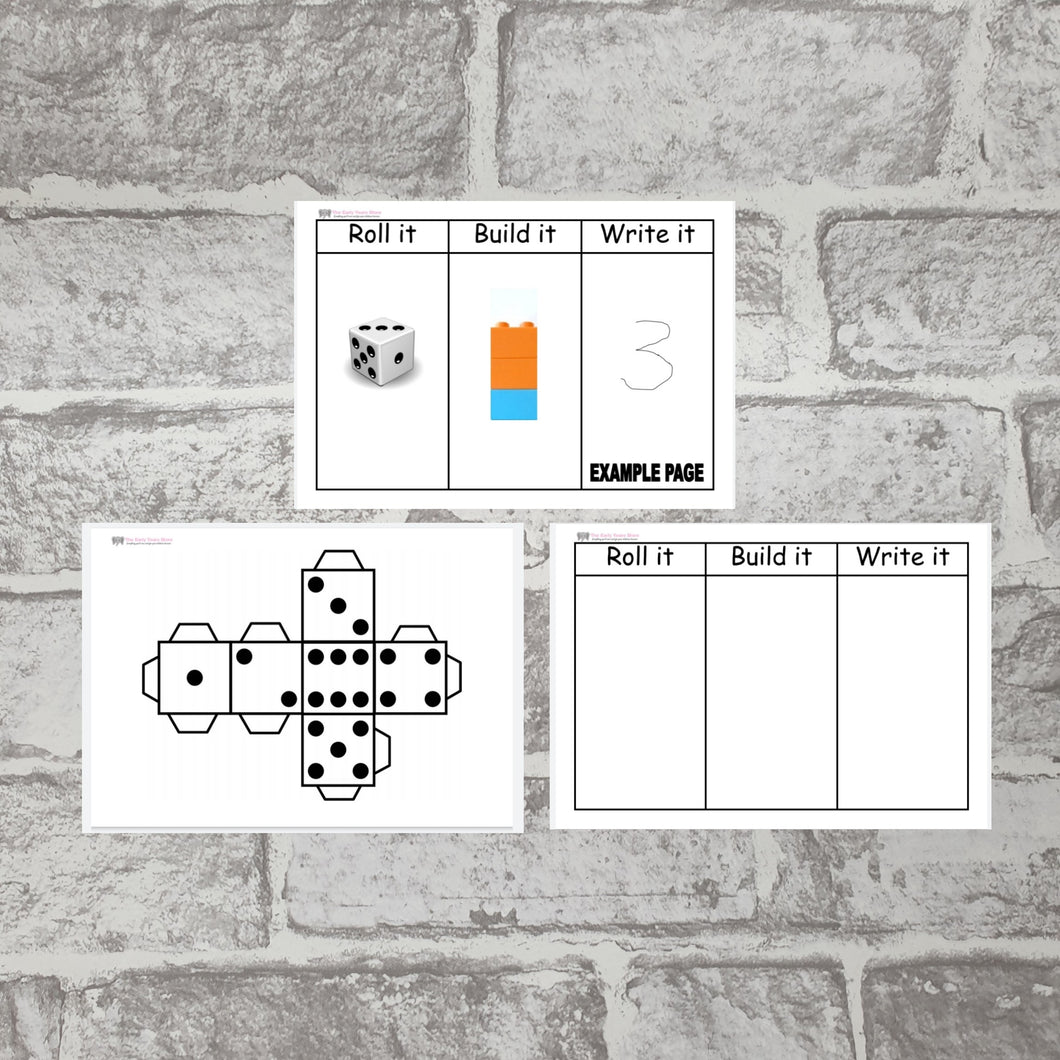 Roll it, Build it, Write it Activity