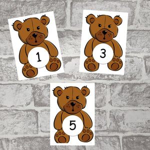 Teddy Bear Match the Number Activity