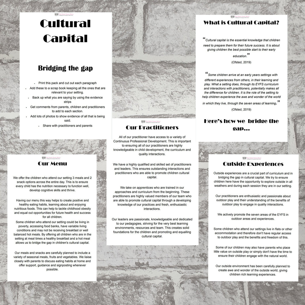 Cultural Capital Scrapbook