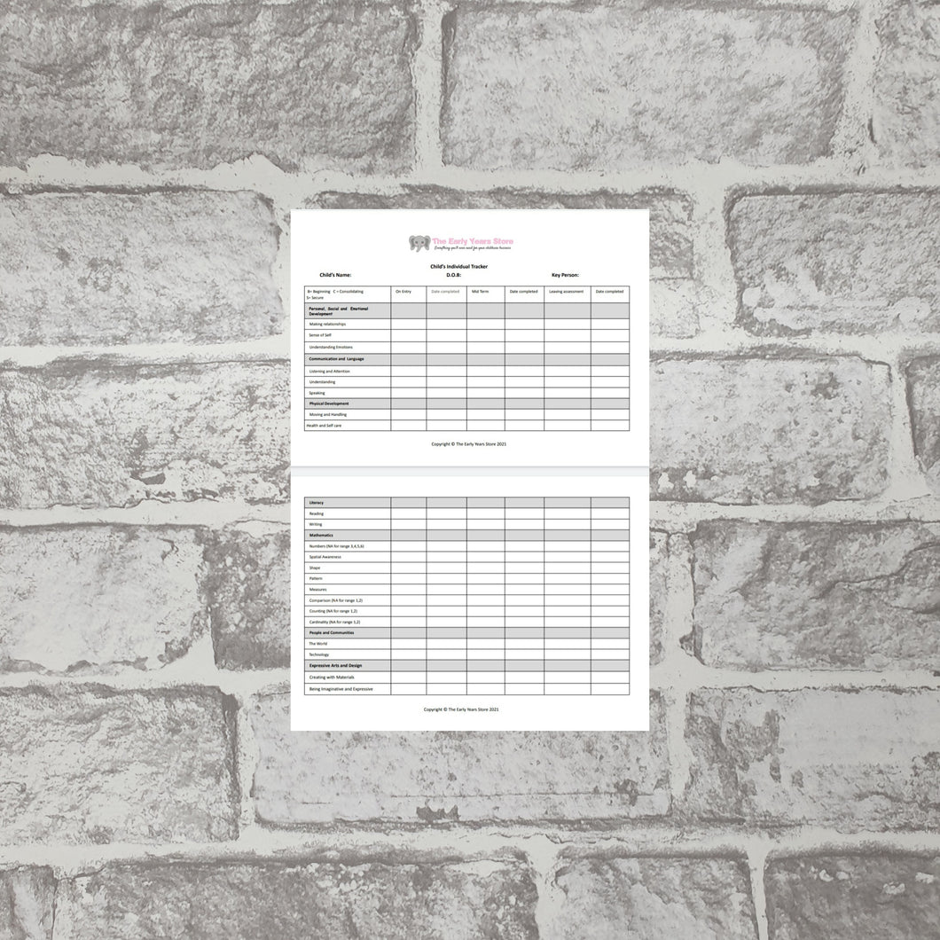 Individual Child's Tracker