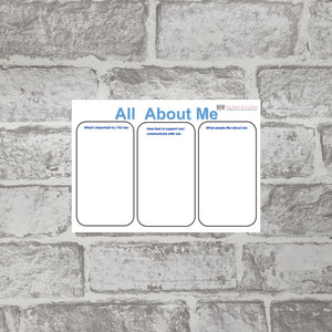 All About Me SEND sheet