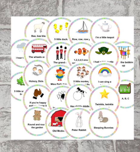 Nursery Rhyme Song Sticks