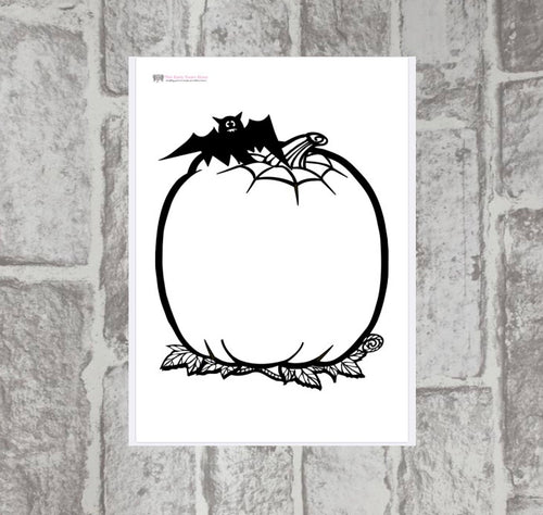 Pumpkin Colouring Page