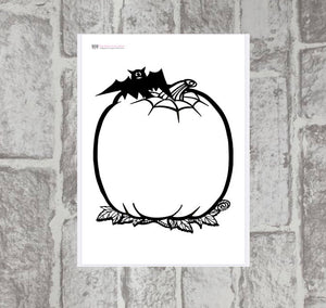 Pumpkin Colouring Page