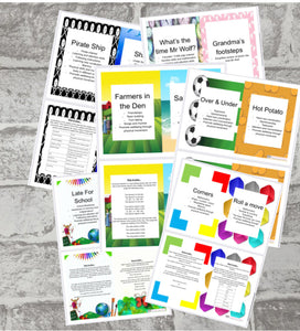 Physical Activity Games Cards