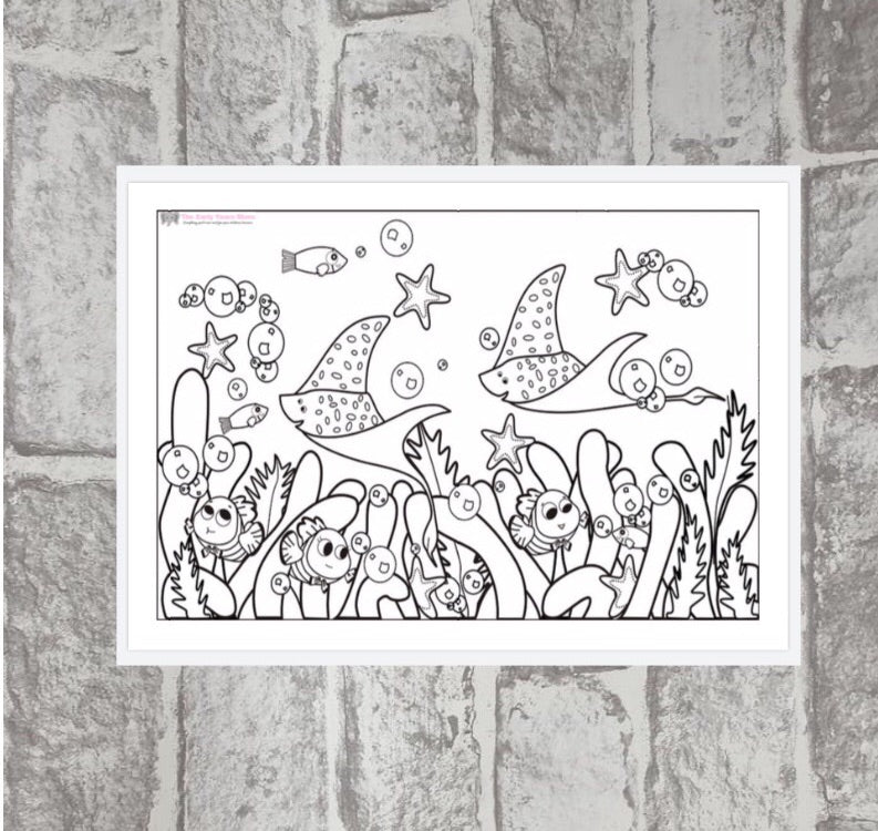 Under the Sea Colouring Page