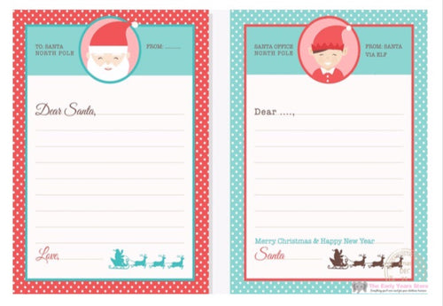Letter templates to and from Santa