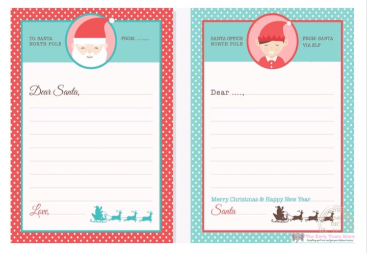 Letter templates to and from Santa