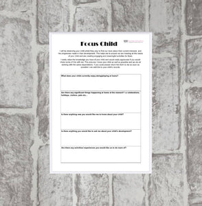 Focus Child Sheet
