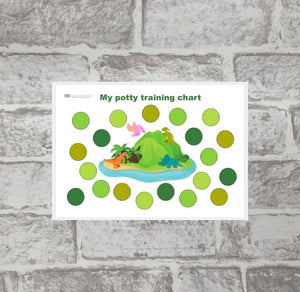 Potty Training Chart (dinosaur theme)