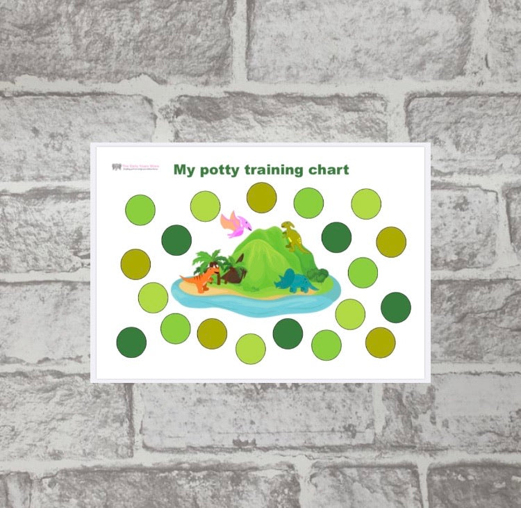 Potty Training Chart (dinosaur theme)