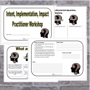 Intent, Implementation, Impact practitioner workshop